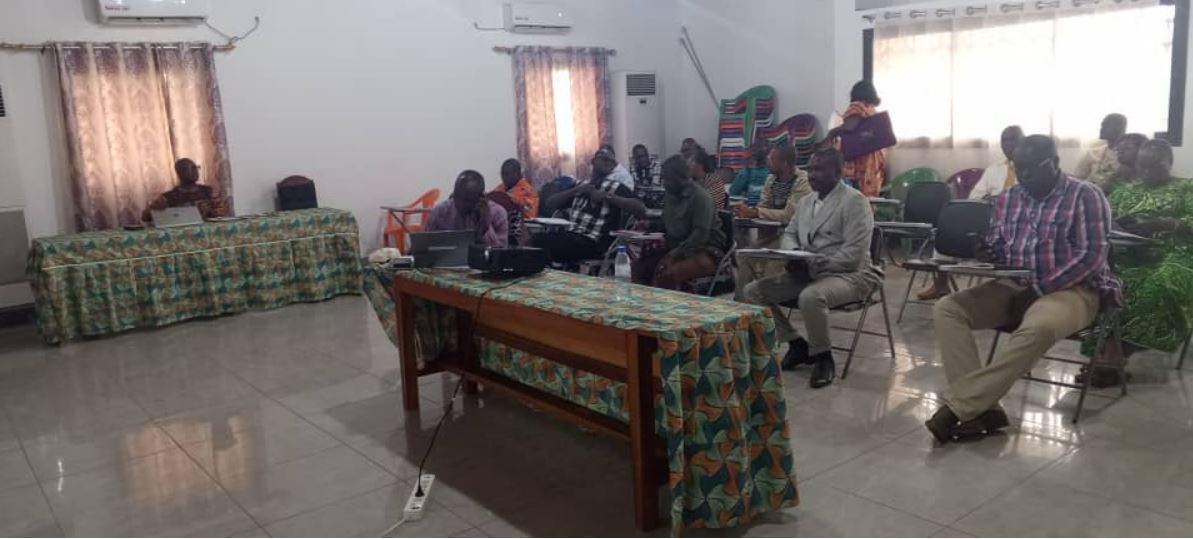 Séance de délibération du test préliminaire de présélection des agents recenseurs du RGPH-4 des Arrondissements de Bangui. 19 mars 2025