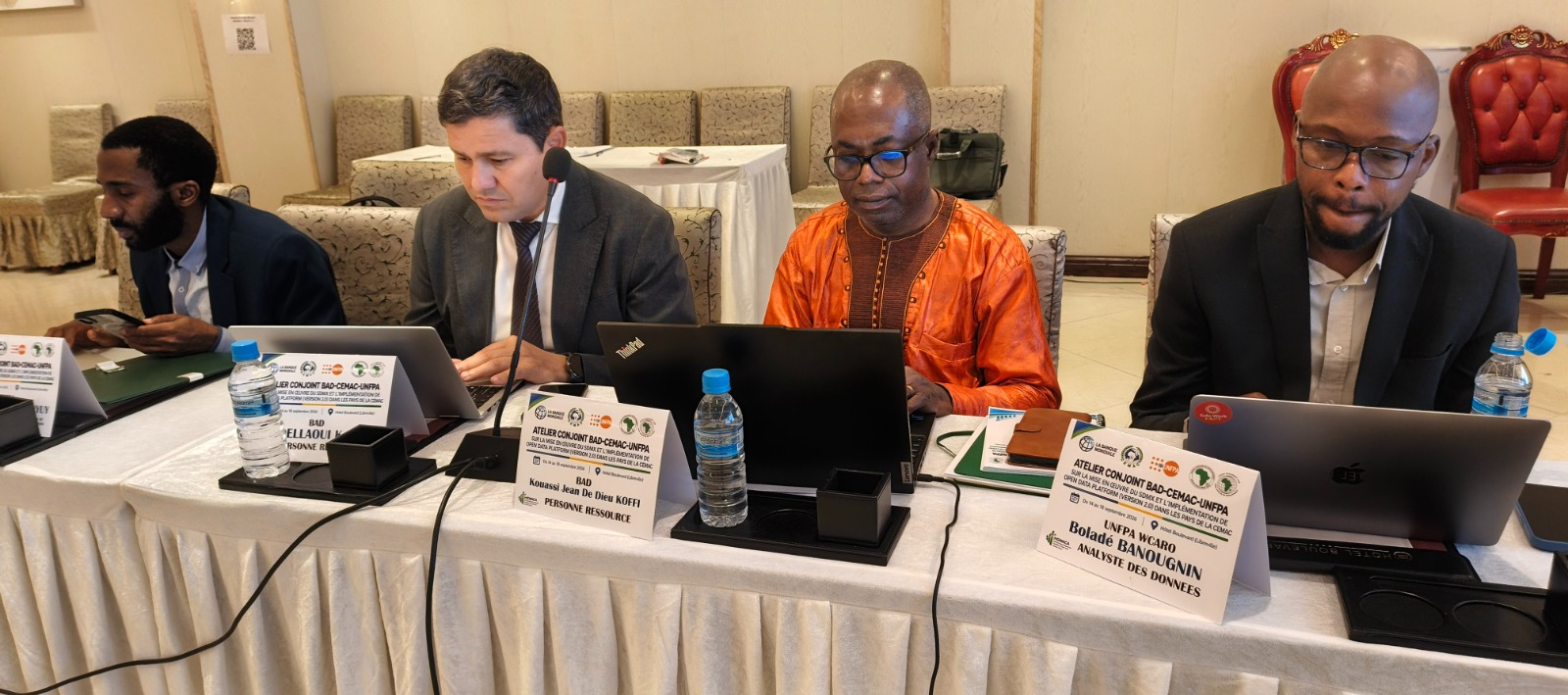 Les Experts de la BAD, M. Jean de Dieu KOUASSI et M. Kamel ABDELLAOUI