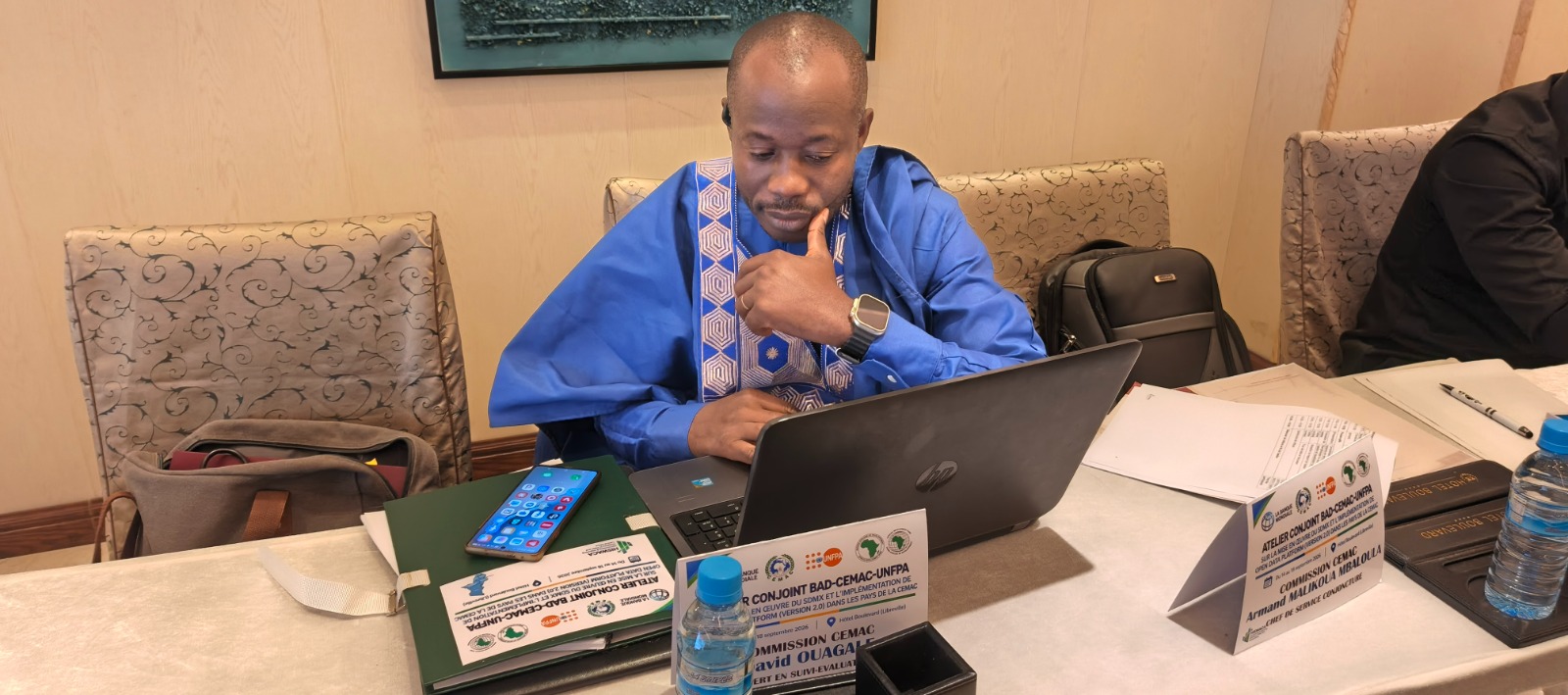 M. David OUAGALE, Expert en Suivi-Évaluation du projet HISWACA CEMAC